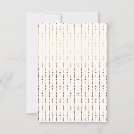 Vrijgezellenfeest Sweet 16th Pink Rose Gold Stripe Kaart (Achterkant)