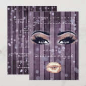 Vrijgezellenfeest Sweet 16th Roos Eyes Glitter Paa Kaart (Voorkant / Achterkant)