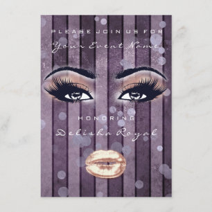 Vrijgezellenfeest Sweet 16th Roos Eyes Glitter Paa Kaart