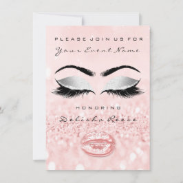 Vrijgezellenfeest Sweet 16th Roos Kiss Glitter Blu Kaart