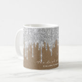 Vrijgezellenfeest Sweet 16th. Silver Grey Drift Kr Koffiemok (Voorkant links)