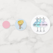 Vrijgezellenfeest Tabel Confetti (Achterkanten)