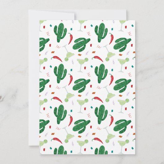 Vrijgezellenfeest Tacos en Tequila Margarita Kaart (Achterkant)