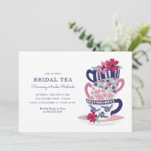 Vrijgezellenfeest Tea Cups Kaart (Staand voorkant)