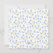 Vrijgezellenfeest Tea en Luncheon Teapot Invitatio Kaart (Achterkant)