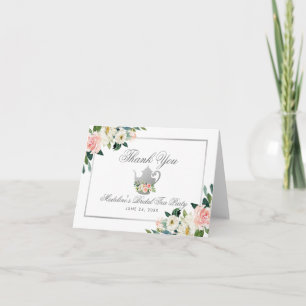 Vrijgezellenfeest Tea Party Bedankt Roze Bloemen N