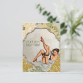  Vrijgezellenfeest Tea Party bewaar de datum Aankondigingskaart (Staand voorkant)