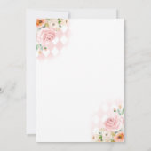 Vrijgezellenfeest Tea Party Blush roze and Gold Fl Kaart (Achterkant)