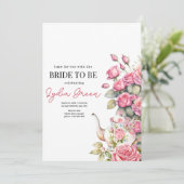 Vrijgezellenfeest Tea Party Bruids Tea Party Bloem Kaart (Staand voorkant)