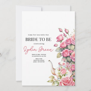 Vrijgezellenfeest Tea Party Bruids Tea Party Bloem Kaart