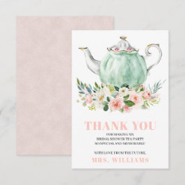 Vrijgezellenfeest Tea Party Dank je kaart