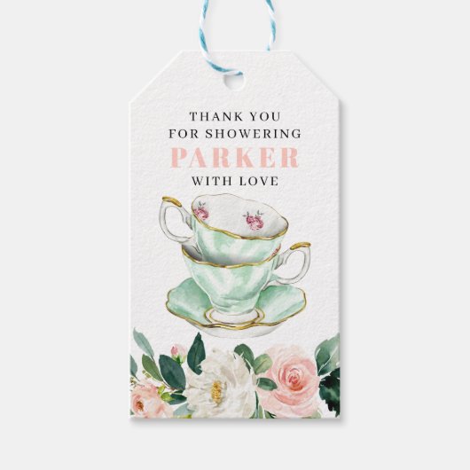 Vrijgezellenfeest Tea Party Favor Label Cadeaulabel (Voorkant)