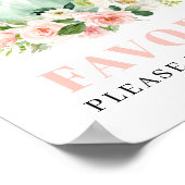 Vrijgezellenfeest Tea Party Favor Sign Poster (Hoek)