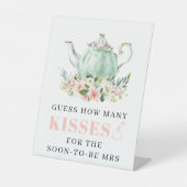 Vrijgezellenfeest Tea Party Favor Sign Reclamebord Met Voetstuk (Voorkant)