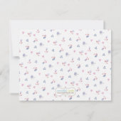 vrijgezellenfeest Tea Party - Hartelijk dank Bedankkaart (Achterkant)