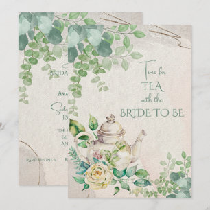 Vrijgezellenfeest Tea Party Invitation Aankondiging