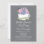 Vrijgezellenfeest Tea Party Invitation and Hydrang Kaart (Voorkant)