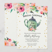 vrijgezellenfeest Tea Party Invitation Kaart (Voorkant / Achterkant)