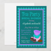 vrijgezellenfeest Tea Party Invitation Kaart (Voorkant / Achterkant)