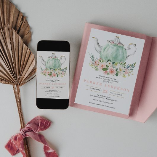 Vrijgezellenfeest Tea Party Invitation Kaart