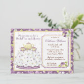 vrijgezellenfeest Tea Party Invitation Kaart (Staand voorkant)