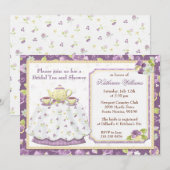 vrijgezellenfeest Tea Party Invitation Kaart (Voorkant / Achterkant)