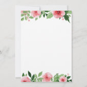 Vrijgezellenfeest Tea Party Invitation Kaart (Achterkant)