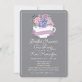 vrijgezellenfeest Tea Party Invitation with Hydran Kaart (Voorkant)