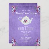 Vrijgezellenfeest Tea Party Kaart (Voorkant / Achterkant)