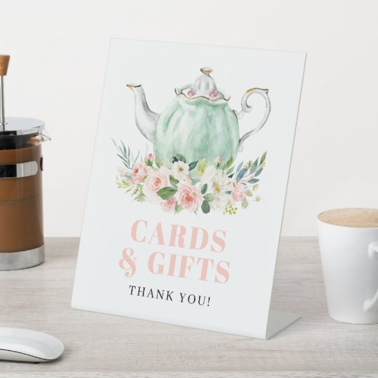 Vrijgezellenfeest Tea Party Kaarten & Cadeaubordje Reclamebord Met Voetstuk (Insitu)