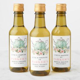 Vrijgezellenfeest Tea Party Mini wijnlabels Wijn Etiket