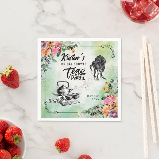 Vrijgezellenfeest Tea Party Papieren servetten (Insitu)