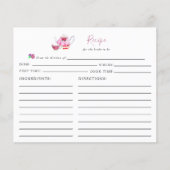 Vrijgezellenfeest Tea Party Recipe Card Dusty Roos (Voorkant)