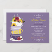 Vrijgezellenfeest Tea Party - Sunflower, Roos & Li Kaart (Voorkant)