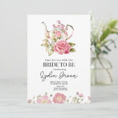 Vrijgezellenfeest Tea Party Tijd voor Thee met de  Kaart (Staand voorkant)