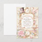 Vrijgezellenfeest Tea party-uitnodiging High tea-u Kaart (Voorkant / Achterkant)