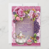 Vrijgezellenfeest Tea Party-uitnodigingen Kaart (Voorkant)