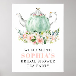 Vrijgezellenfeest Tea Party Welkom Poster