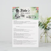 Vrijgezellenfeest Tea Party Wie Weet Beste Game Ka Briefpapier (Staand voorkant)