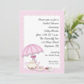 vrijgezellenfeest Tea roze Kaart (Staand voorkant)