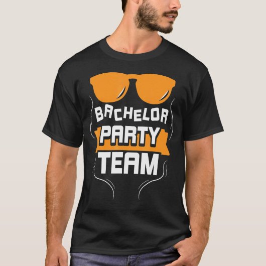 Vrijgezellenfeest Team Bruidegom Bruid T-shirt (Voorkant)
