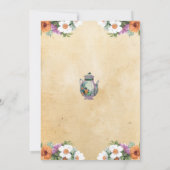 vrijgezellenfeest Teapot Alice in Wonderland nodig Kaart (Achterkant)