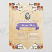 vrijgezellenfeest Teapot Alice in Wonderland nodig Kaart (Voorkant / Achterkant)