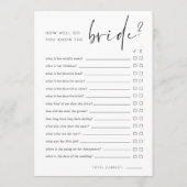 Vrijgezellenfeest Telefoon Spel & Ken de bruid Kaa Kaart (Achterkant)