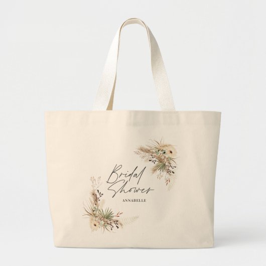Vrijgezellenfeest ten gunste van pampas eucalyptus grote tote bag (Voorkant)