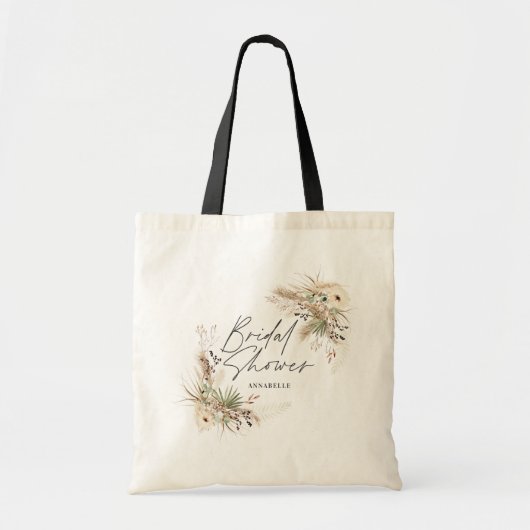 Vrijgezellenfeest ten gunste van pampas eucalyptus tote bag (Voorkant)