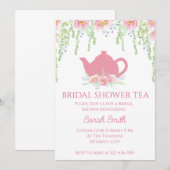 Vrijgezellenfeest Thee Invitation Kaart (Voorkant / Achterkant)