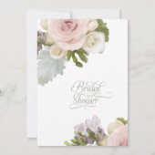 Vrijgezellenfeest thee  Roos succulent blad Kaart (Achterkant)