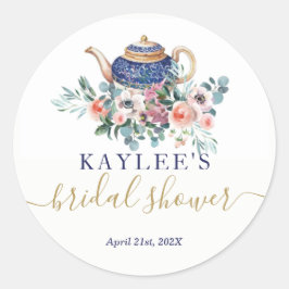 Vrijgezellenfeest-thee-sticker Ronde Sticker