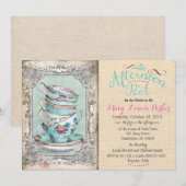  Vrijgezellenfeest Thee Uitnodiging (Voorkant / Achterkant)